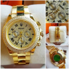 Rolex Premium / Luxury Golden Watch For Men | ROLEX GOLDEN DAIMOND WRIST ANALOG WATCH (CLONE) - Image 3